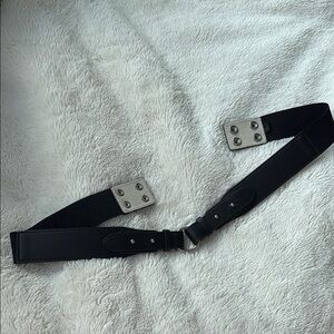 WHBM | Womens Black Utility Wide Stretch Belt